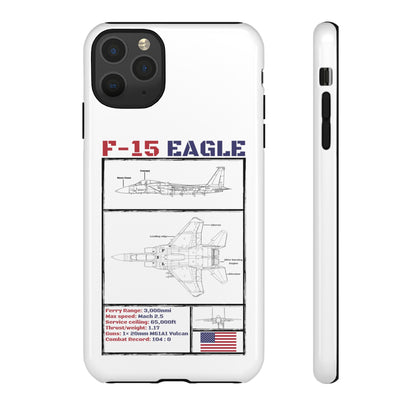 F-15 Schematic rigid Phone Case (USAF colour-ways)