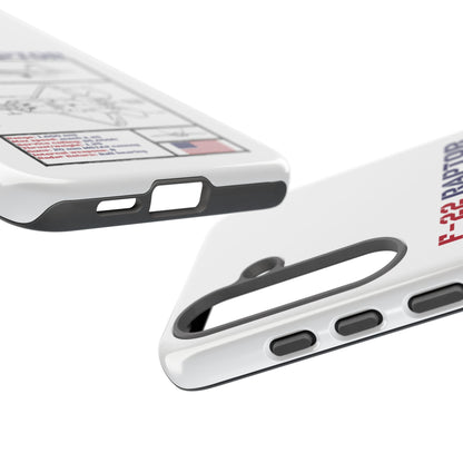 F-22 Raptor Schematic edition phone case (USAF Colour-Way)