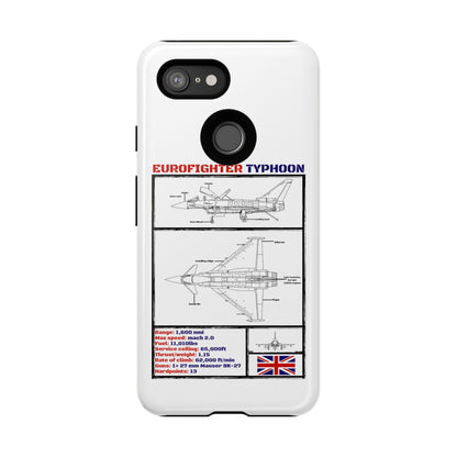 Eurofighter typhoon Schematic edition phone case (RAF Colour-Way)