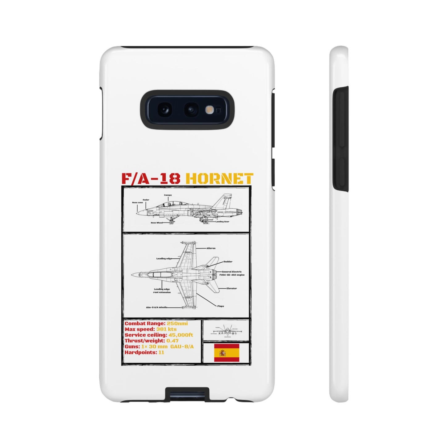 F/A-18 Hornet Schematic edition phone case (EDA Colour-Way)