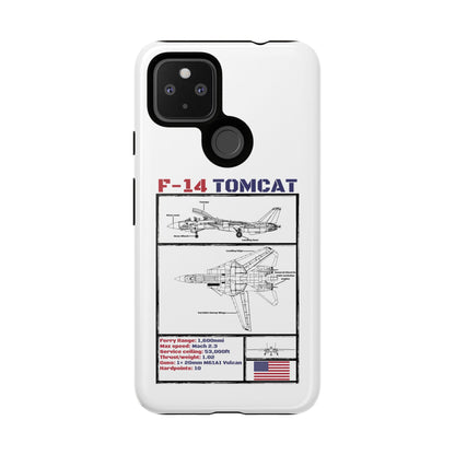 F-14 Tomcat Schematic edition phone case (USAF Colour-Way)