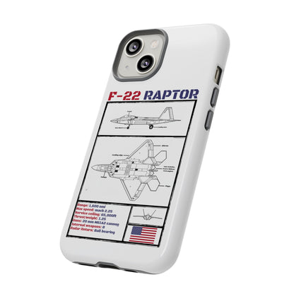 F-22 Raptor Schematic edition phone case (USAF Colour-Way)