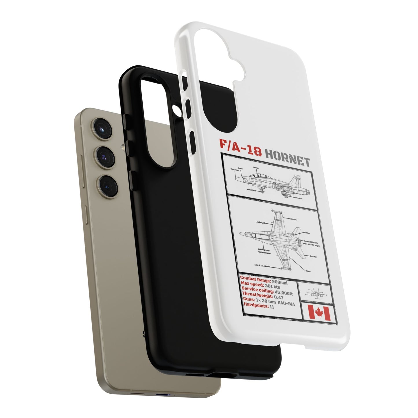 F/A-18 Hornet Schematic edition phone case (RCAF Colour-Way)