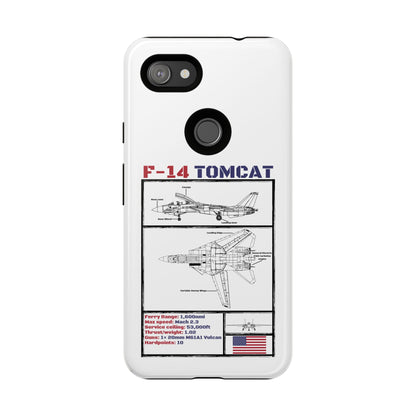 F-14 Tomcat Schematic edition phone case (USAF Colour-Way)