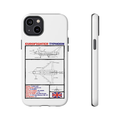 Eurofighter typhoon Schematic edition phone case (RAF Colour-Way)