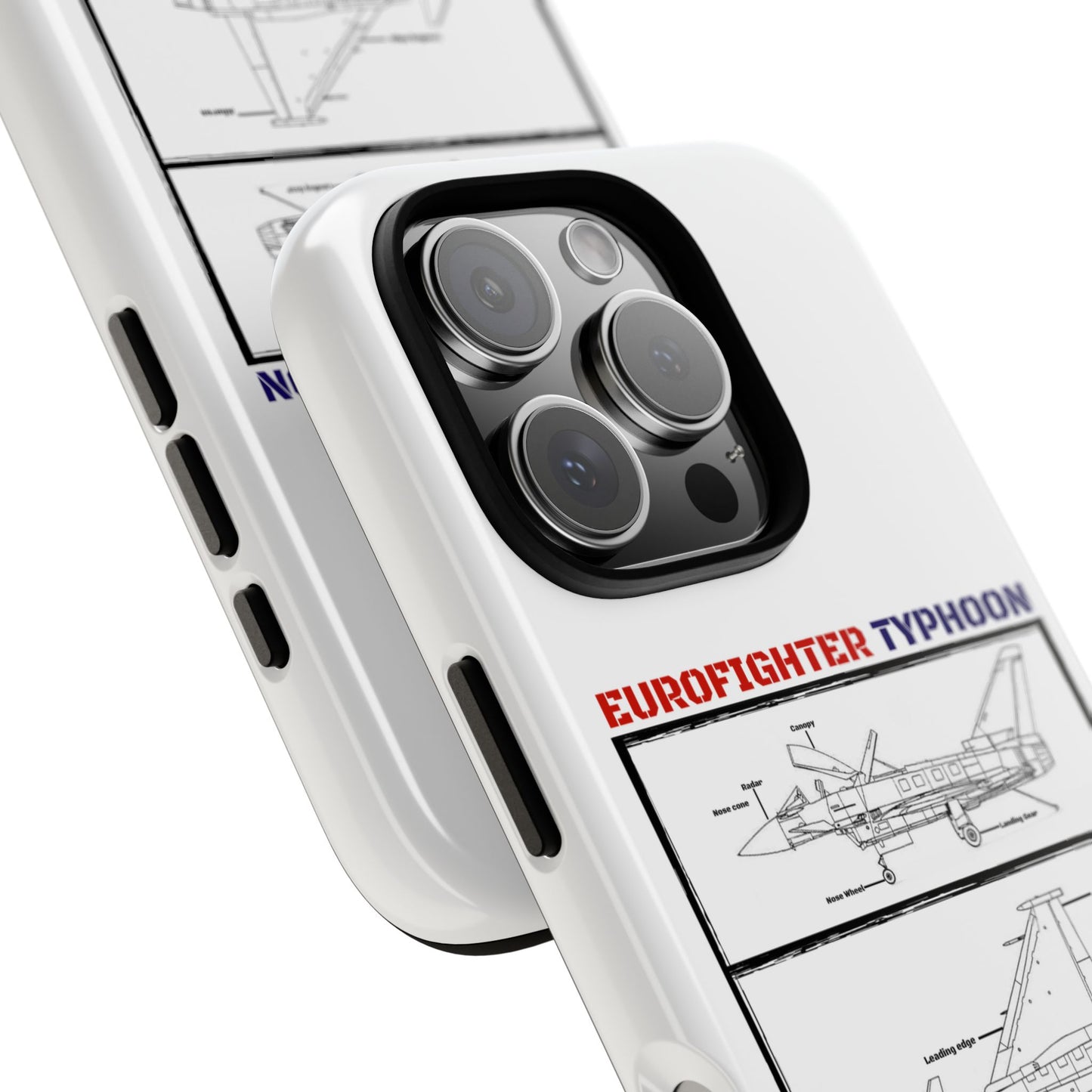 Eurofighter typhoon Schematic edition phone case (RAF Colour-Way)