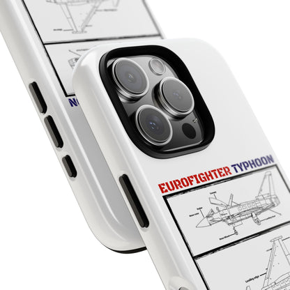 Eurofighter typhoon Schematic edition phone case (RAF Colour-Way)