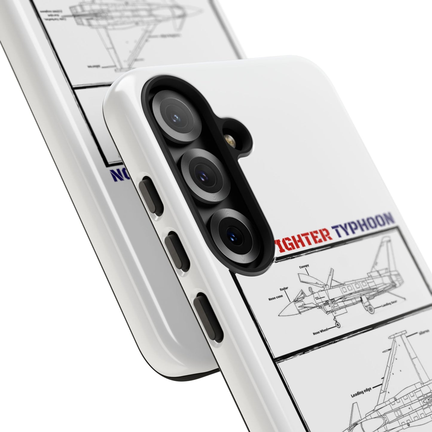 Eurofighter typhoon Schematic edition phone case (RAF Colour-Way)