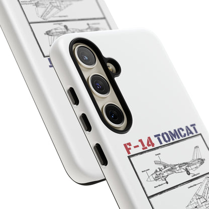 F-14 Tomcat Schematic edition phone case