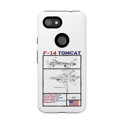 F-14 Tomcat Schematic edition phone case (USAF Colour-Way)