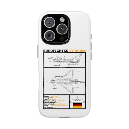Eurofighter typhoon Schematic edition phone case (Luftwaffe Colour-Way)
