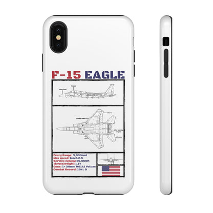 F-15 Schematic edition phone case