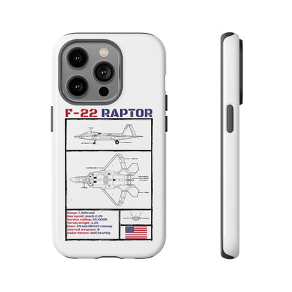 F-22 Raptor Schematic edition phone case (USAF Colour-Way)