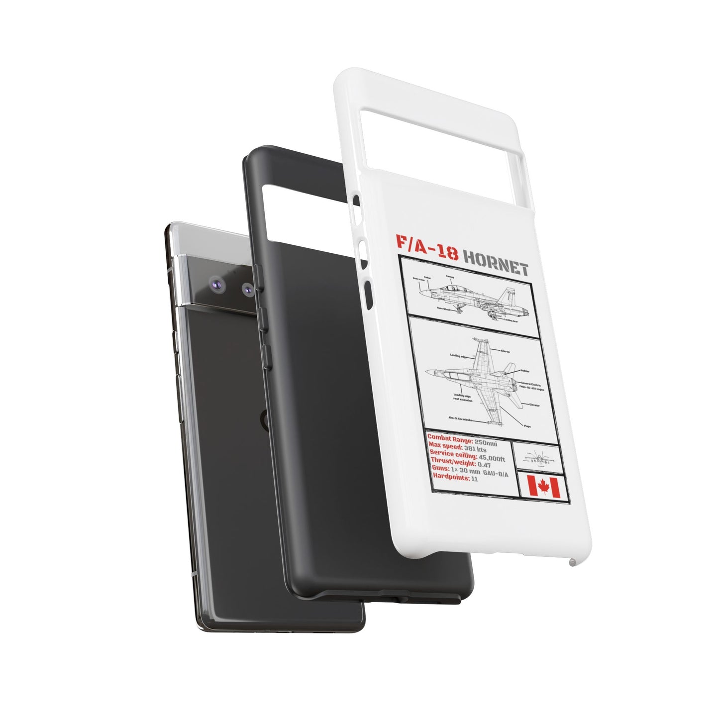 F/A-18 Hornet Schematic edition phone case (RCAF Colour-Way)