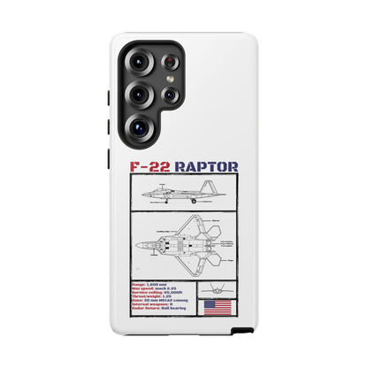 F-22 Raptor Schematic edition phone case (USAF Colour-Way)