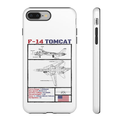F-14 Tomcat Schematic edition phone case (USAF Colour-Way)