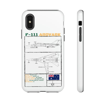 F111 Aardvark  Schematic Durable Phone Case (RAAF colouways)