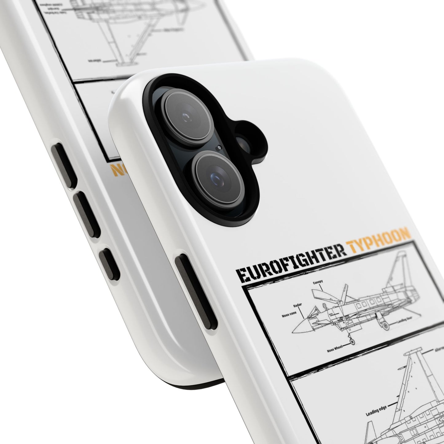 Eurofighter typhoon Schematic edition phone case (Luftwaffe Colour-Way)