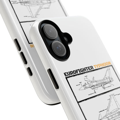 Eurofighter typhoon Schematic edition phone case (Luftwaffe Colour-Way)