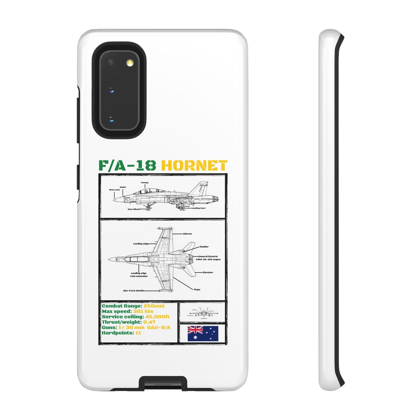 F/A-18 Hornet Schematic edition phone case (RAAF Colour-Way)