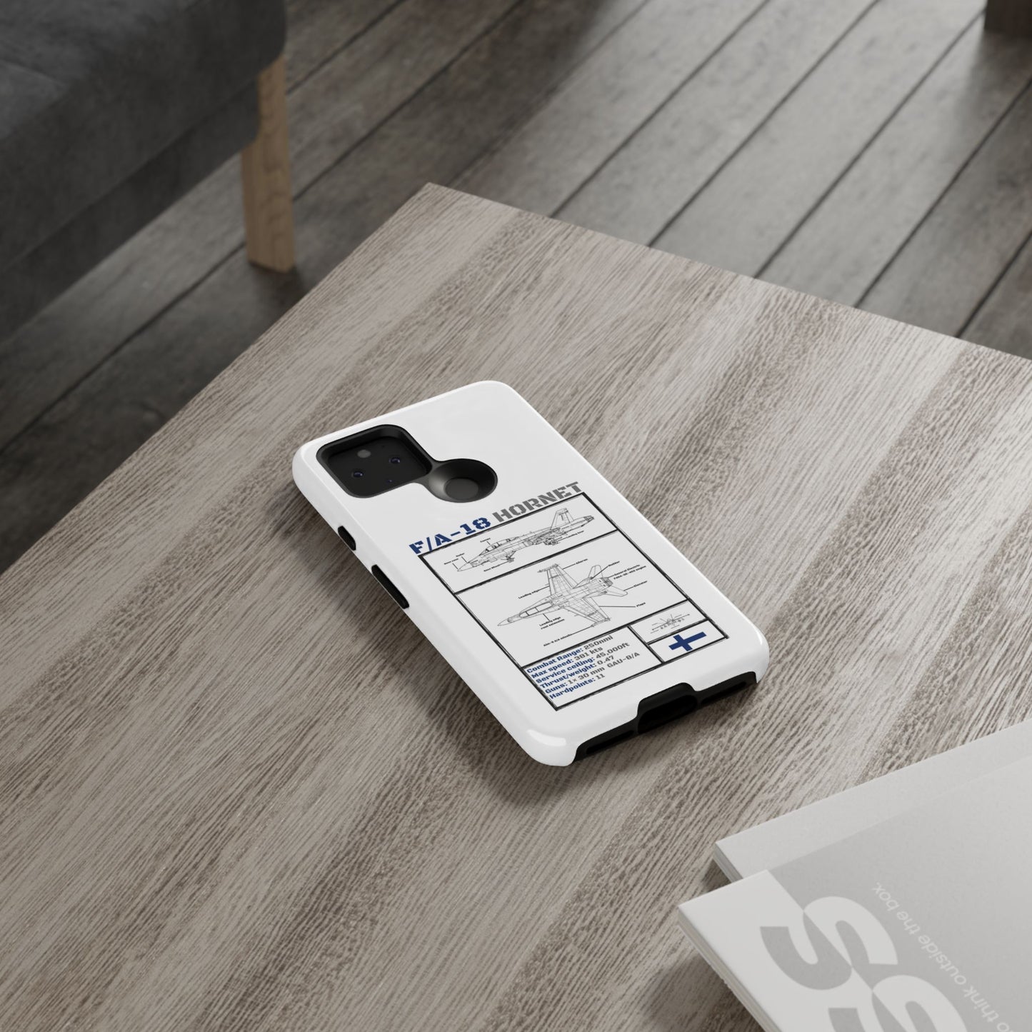 F/A-18 Hornet Schematic edition phone case (FAF Colour-Way)