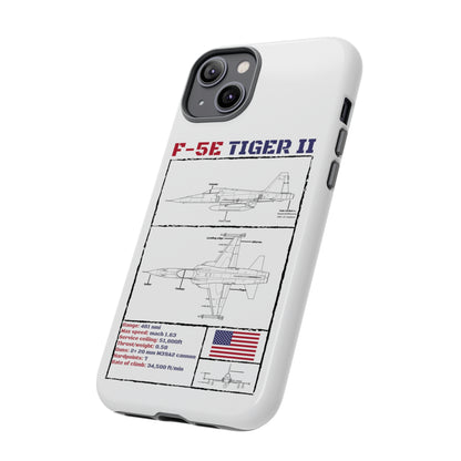 F-5E Schematic Durable Phone Case (USAF colour-ways)