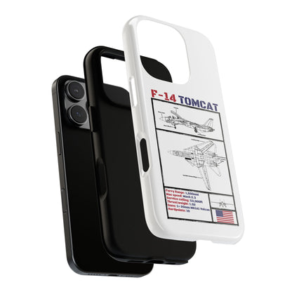 F-14 Tomcat Schematic edition phone case (USAF Colour-Way)