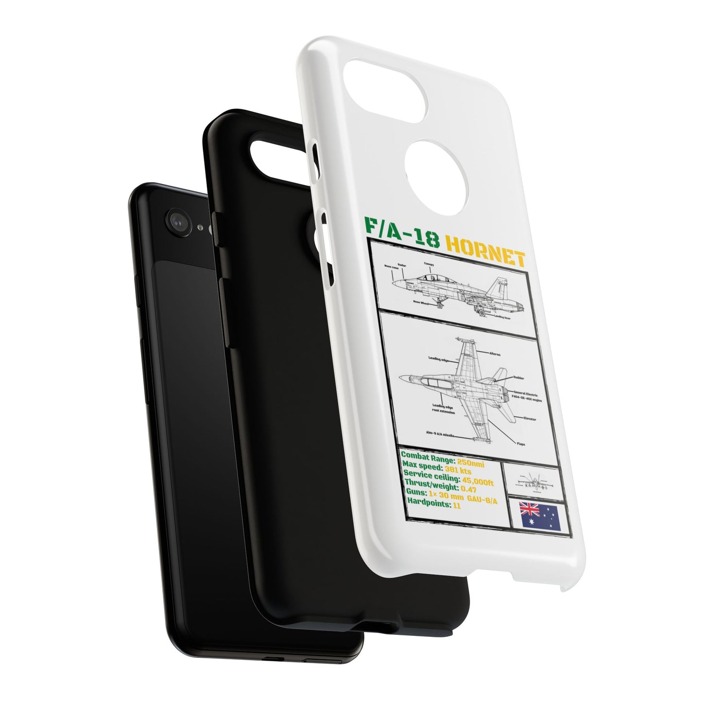 F/A-18 Hornet Schematic edition phone case (RAAF Colour-Way)