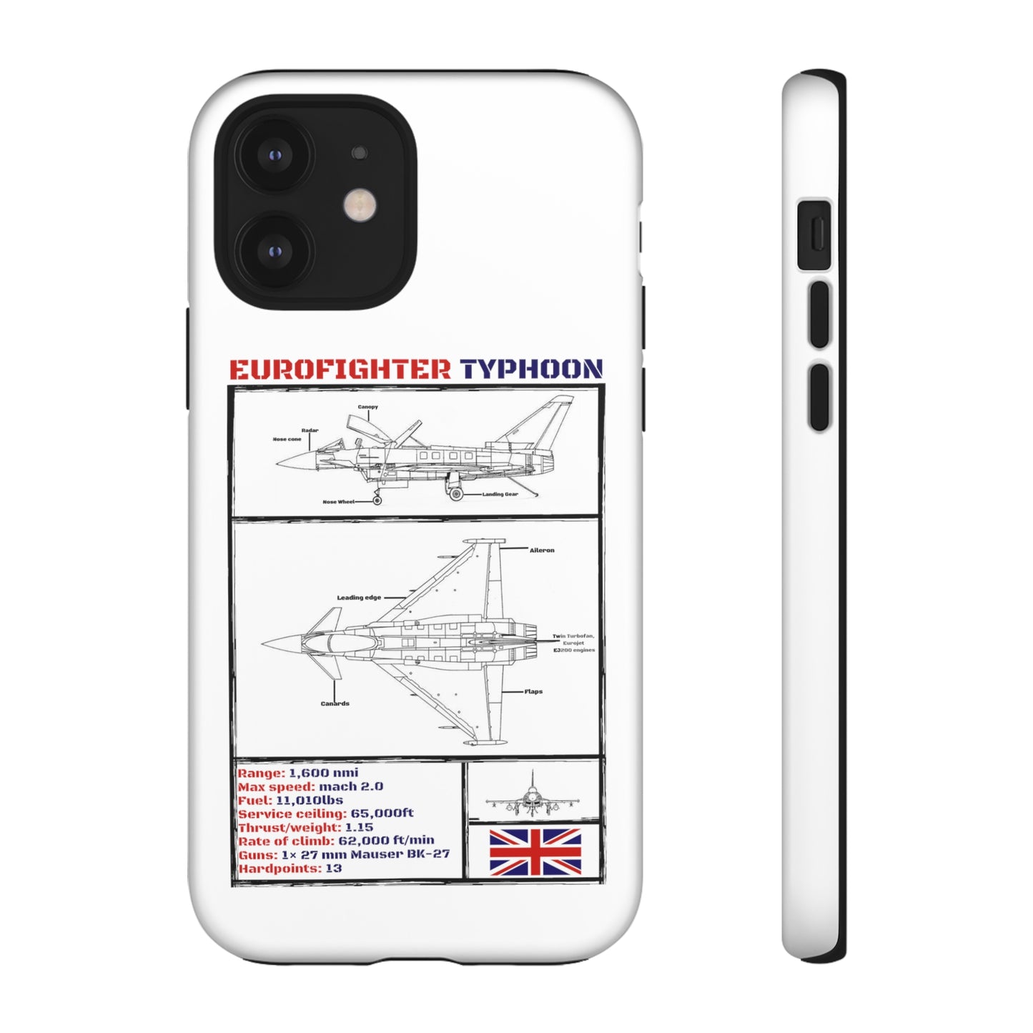 Eurofighter Typhoon Rigid Phone Case (RAF colour-ways)