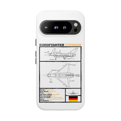 Eurofighter typhoon Schematic edition phone case (Luftwaffe Colour-Way)
