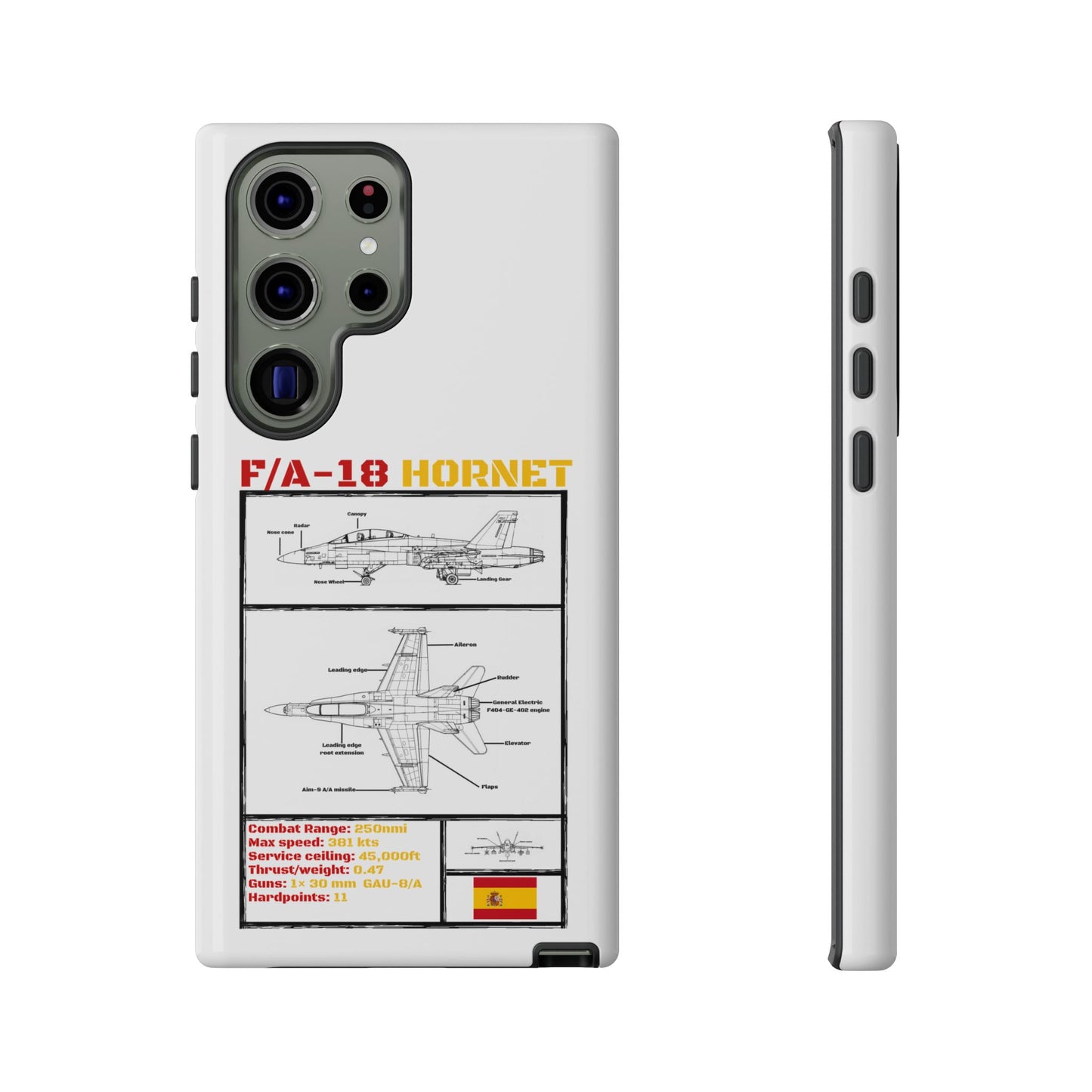 F/A-18 Hornet Schematic edition phone case (EDA Colour-Way)