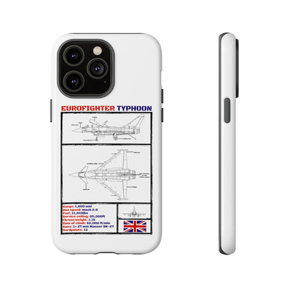 Eurofighter typhoon Schematic edition phone case (RAF Colour-Way)
