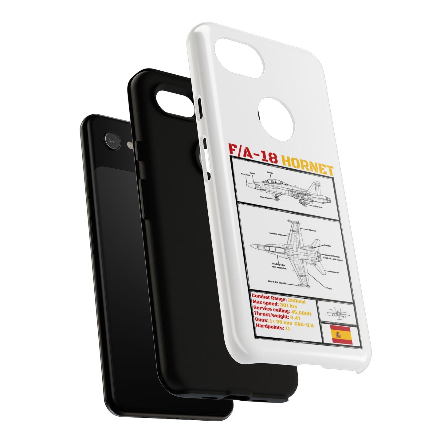 F/A-18 Hornet Schematic edition phone case (EDA Colour-Way)