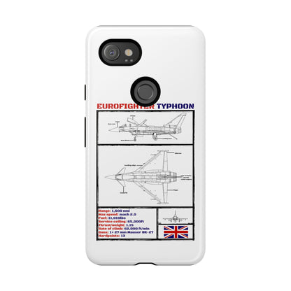 Eurofighter typhoon Schematic edition phone case (RAF Colour-Way)