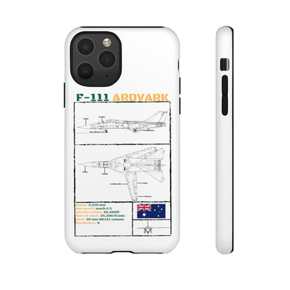 F111 Aardvark  Schematic Durable Phone Case (RAAF colouways)