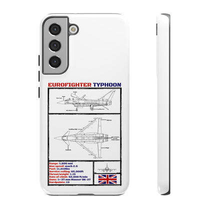 Eurofighter typhoon Schematic edition phone case (RAF Colour-Way)