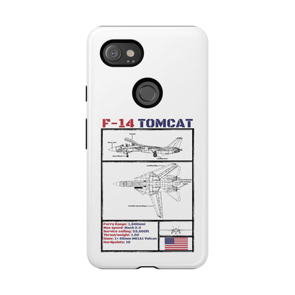 F-14 Tomcat Schematic edition phone case (USAF Colour-Way)