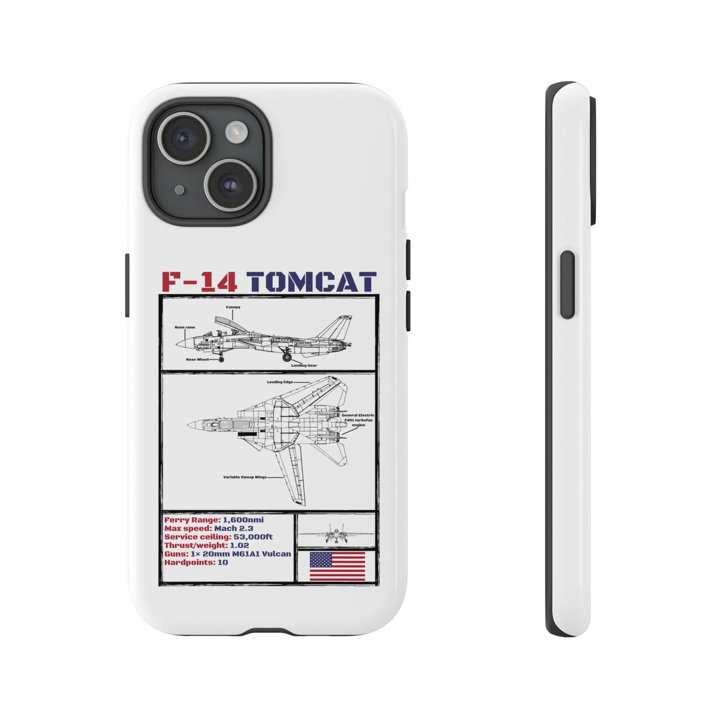 F-14 Tomcat Schematic edition phone case