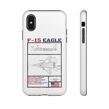 F-15 Schematic edition phone case