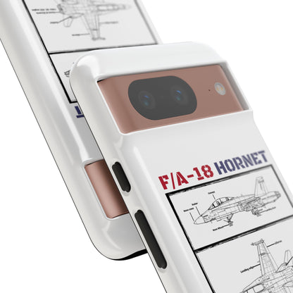 F/A-18 Hornet Schematic edition phone case (USAF Colour-Way)