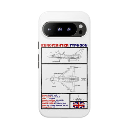 Eurofighter typhoon Schematic edition phone case (RAF Colour-Way)