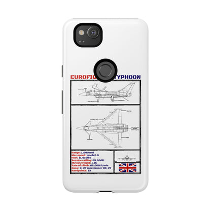 Eurofighter typhoon Schematic edition phone case (RAF Colour-Way)