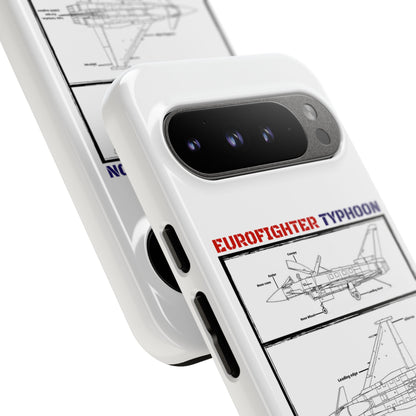Eurofighter typhoon Schematic edition phone case (RAF Colour-Way)