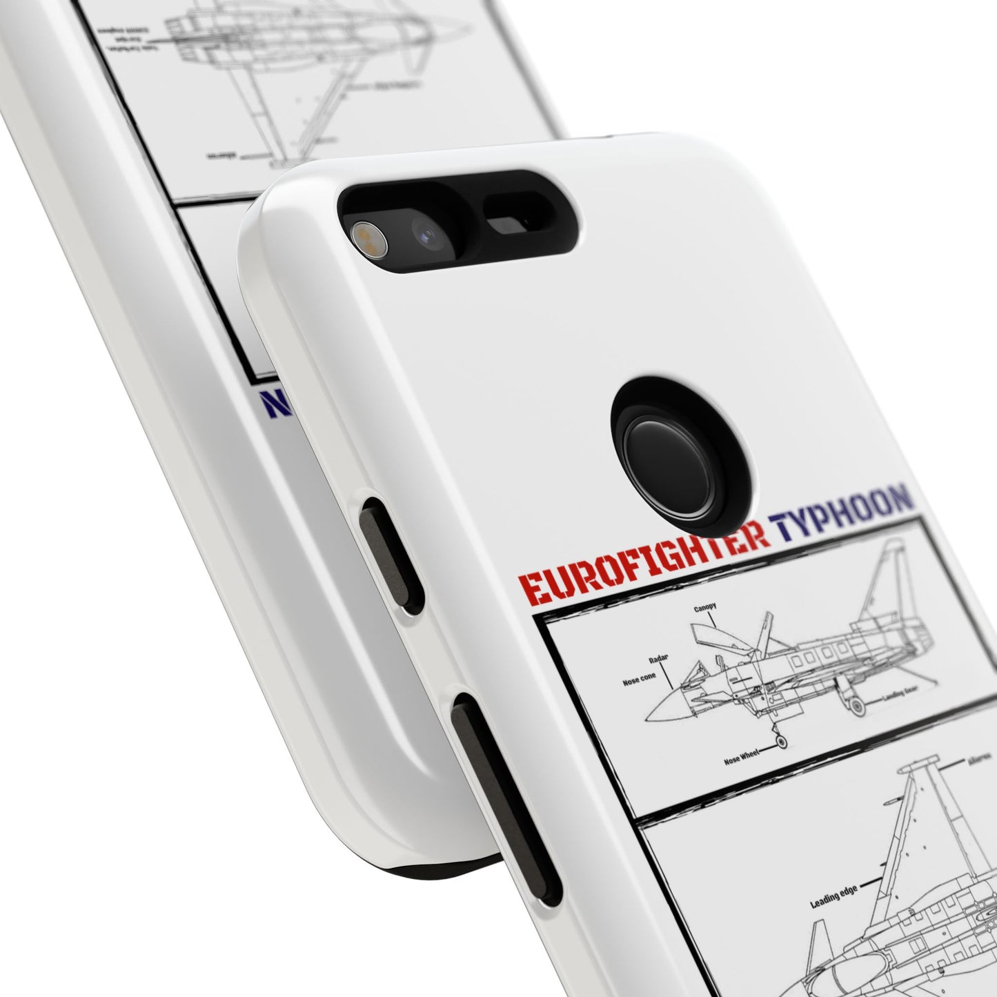 Eurofighter typhoon Schematic edition phone case (RAF Colour-Way)
