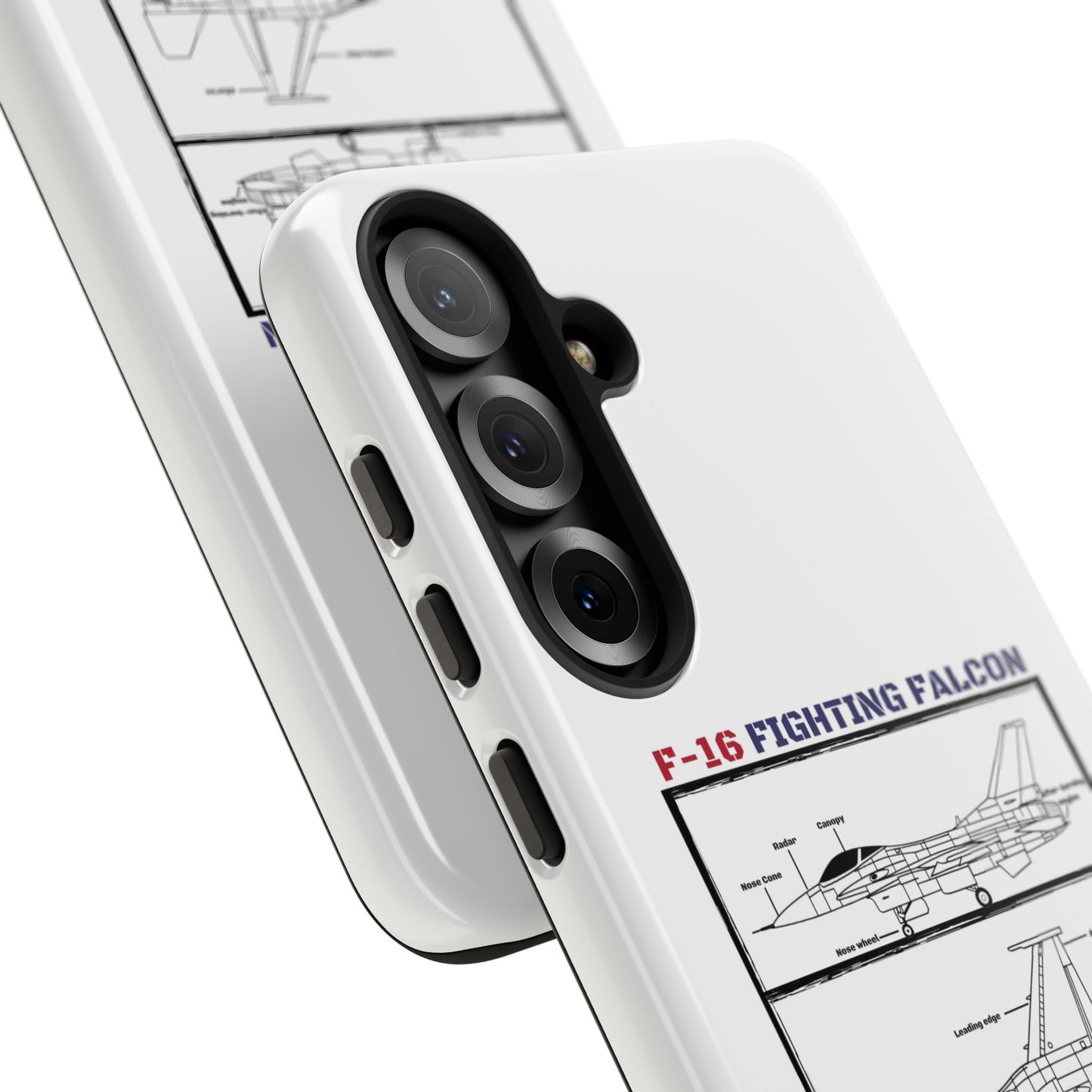 F-16 Fighting Falcon Schematic edition phone case (USAF Colour-Way)