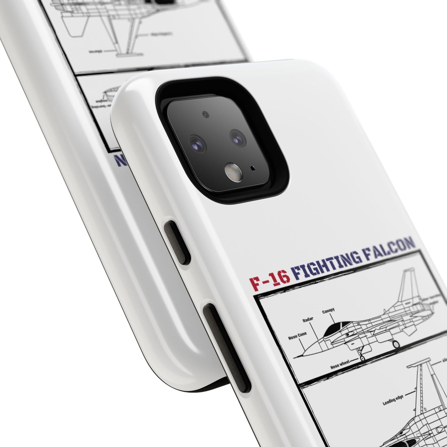 F-16 Fighting Falcon Schematic edition phone case (USAF Colour-Way)