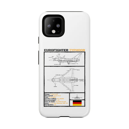 Eurofighter typhoon Schematic edition phone case (Luftwaffe Colour-Way)
