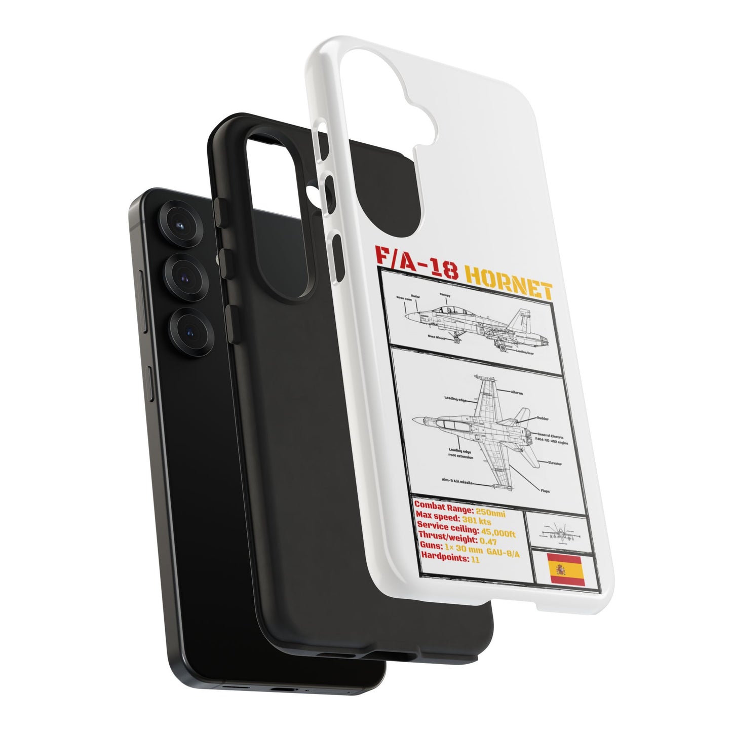 F/A-18 Hornet Schematic edition phone case (EDA Colour-Way)