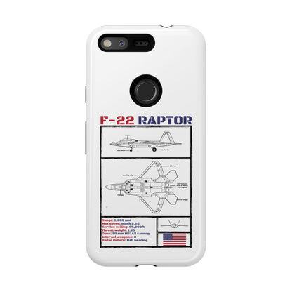 F-22 Raptor Schematic edition phone case (USAF Colour-Way)