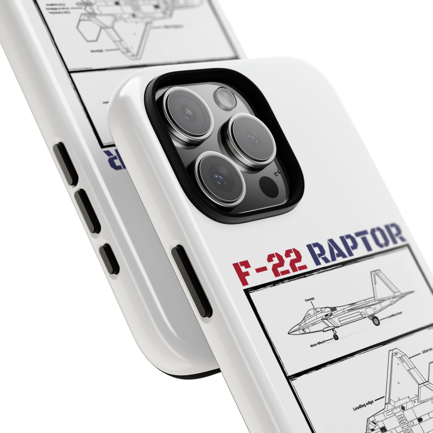 F-22 Raptor Schematic edition phone case (USAF Colour-Way)